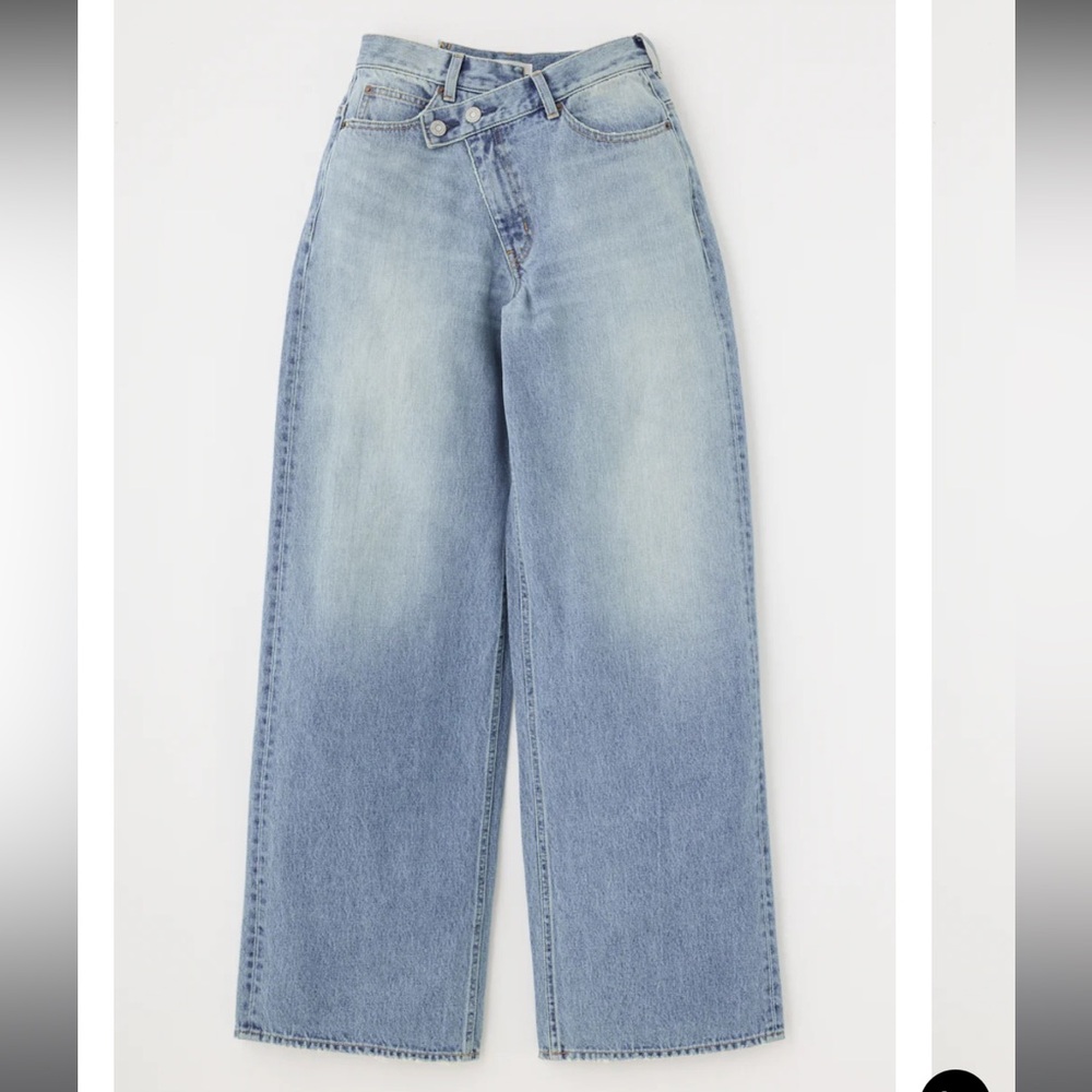 Moussy - Cross waist wide straight